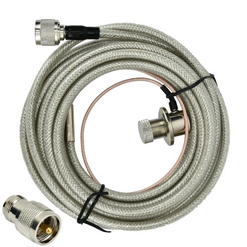 Cable d'extension coaxial, cable video haut de gamme, connecteur male femelle, tete N (avec adaptateur)