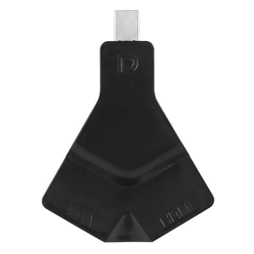 Adaptateur VGA HDMI 2 en 1 Mini convertisseur 4K pour ecran TV numerique et projecteur