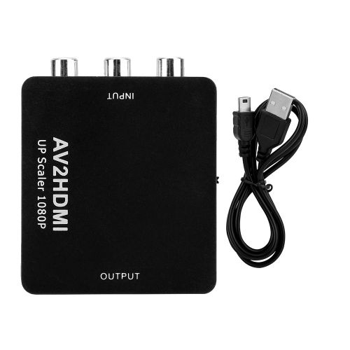 Adaptateur convertisseur Mini AV vers HDMI, cable adaptateur Audio video Composite pour TV DVD