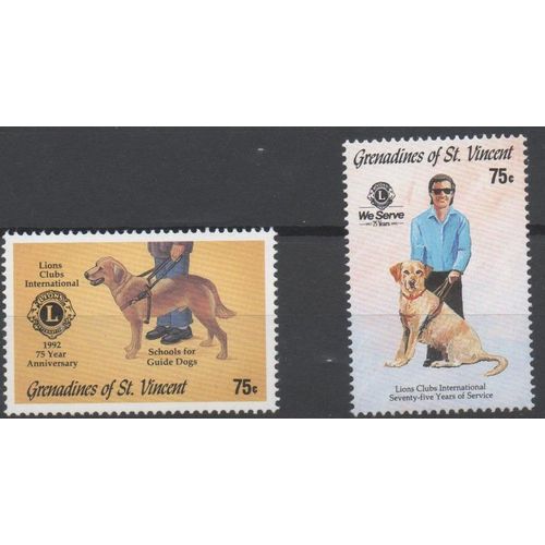 Grenadines Of Saint-Vincent Timbres Les Chiens D'Aveugle