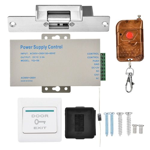 Kit de systeme de controle d'acces de porte sans gache electrique ni bouton de sortie a telecommande