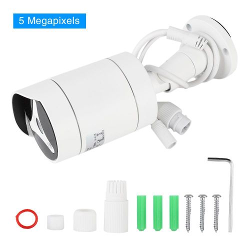 Camera IP HD 5MP, systeme NTSC, Bullet IR, vision nocturne, pour l'exterieur, securite a domicile