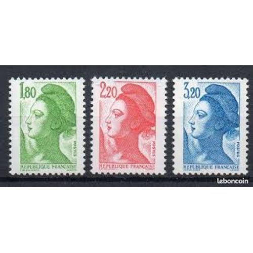 Type Liberté De Delacroix Série Complète Année 1983 N° 2274 2275 2276 Yvert Et Tellier Luxe