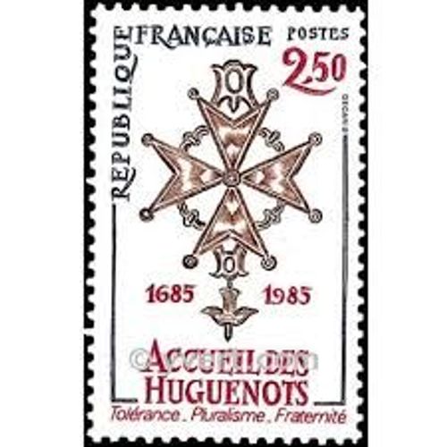 Tricentenaire De La Révocation De L'Édit De Nantes : Accueil Des Hugenots Année 1985 N° 2380 Yvert Et Tellier Luxe