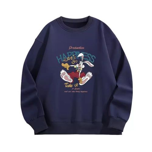 Sweat-Shirt Noir Pour Femme, Petite Taille, Design Niche, Style Paresseux Original, Haut Col Rond