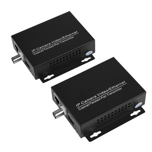 Kit d'extension IP Ethernet 1 paire avec cable coaxial EoC pour cameras de videosurveillance