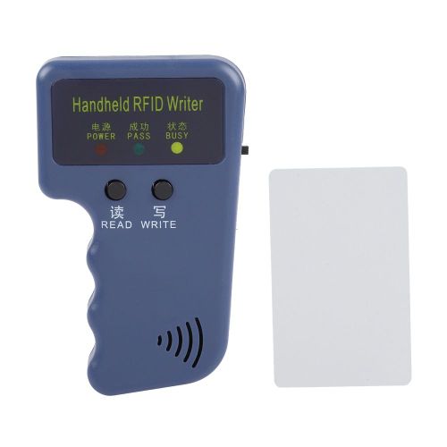Lecteur/copieur/duplicateur de cartes d'identite RFID portable 125 kHz, 1 carte T5577
