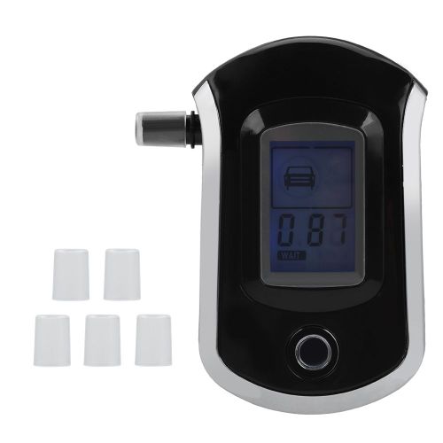 Ethylotest Numerique Professionnel Pour Voiture Avec 5 Embouts Buccaux