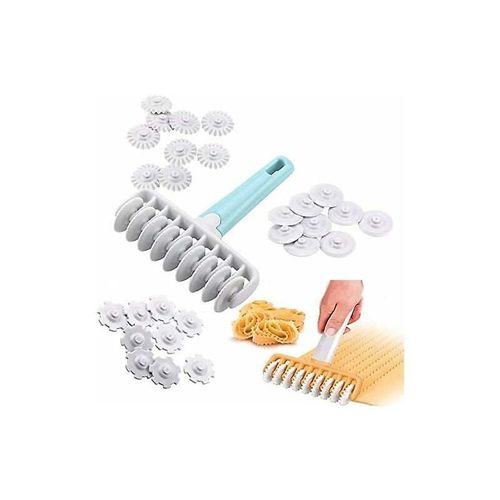 Rouleau À Pâtisserie Diamanté, 37 Pièces, En Plastique, Remplaçable, Pour Raviolis, Pâte À Croûte, Pour La Cuisine, Blanc