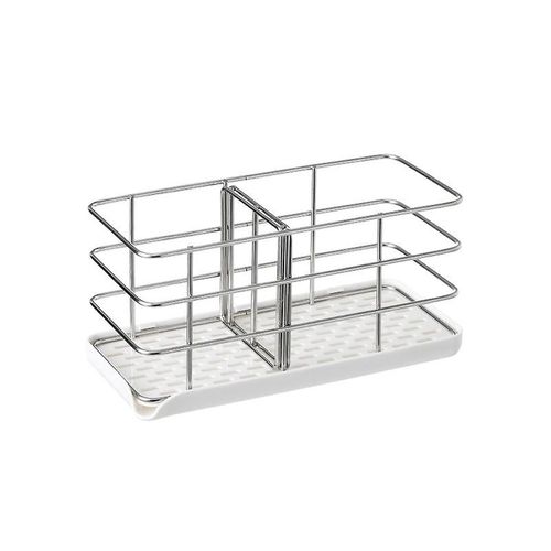 Porte-éponge multifonctionnel en acier inoxydable 304 pour évier de cuisine, organiseur d'évier, égouttoir, porte-savon, plaque de suspension réglable, crochet adhésif