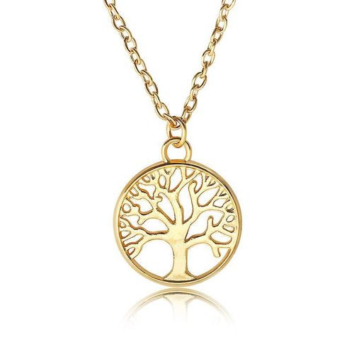 Collier Arbre De Vie Or - Chaîne Taille Unique - Bijou Femme - Finitions Diverses, Or, Non Applicable