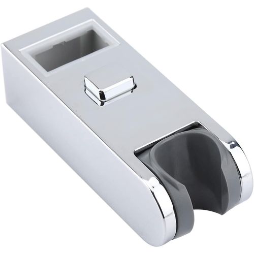 Support de douche à main remplaçable Pomme de douche en ABS chromé Hauteur réglable Barre coulissante de douche Support de tête de rail Support de douche à main de remplacement pour salle de bain