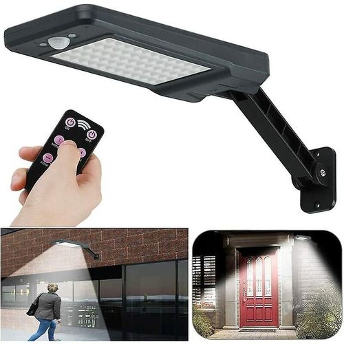Projecteur Solaire Led, Projecteur Solaire D'extérieur Pour Jardin, Lampe Solaire 48 Led, Veilleuse Sans Fil Pour Noël, Jardin, Escaliers Extérieurs, Cour, Clôture, Terrasse