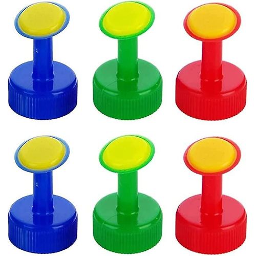 Pour arrosoirs à bouchon de bouteille, dispositif d'arrosage en plastique pour bouchons de bouteille de 28 mm, arrosage des semis, irrigation de jardin, 6 pièces (couleur aléatoire)