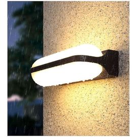 Applique Murale Led D'extérieur Moderne 24 W Ip65, Double Tête, Étanche, Blanc Chaud 3 000 K, 26 X 10 X 6 Cm [Classe Énergétique A+]