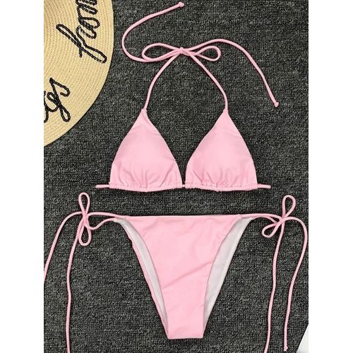 Maillot De Bain Deux Pièces Sexy Pour Femme, Mini-Bikini String, Couleur Néon, 2025