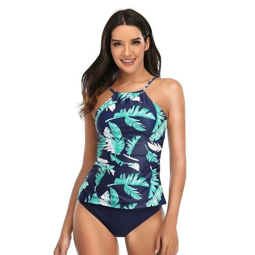 Ensemble Tankini Pour Femme, 10 Couleurs, Haut Rembourré À Bretelles Et Bas Taille Basse, Nouveau Modèle 2025, Imprimé Uni/Floral/Noix De Cajou/Léopard/Feuilles