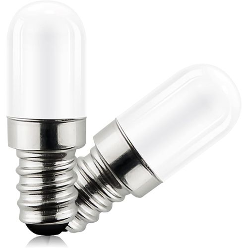 Kal-Lampe Led Pour Réfrigérateur, 1.5w Ampoule E14 Remplacement Pour 15w Ampoule Halogène Blanc Chaud 3000k, 135 Lumens,Pour Lampe De Sel,Ampoule Led Pour Réfrigérateur 2 Pièces