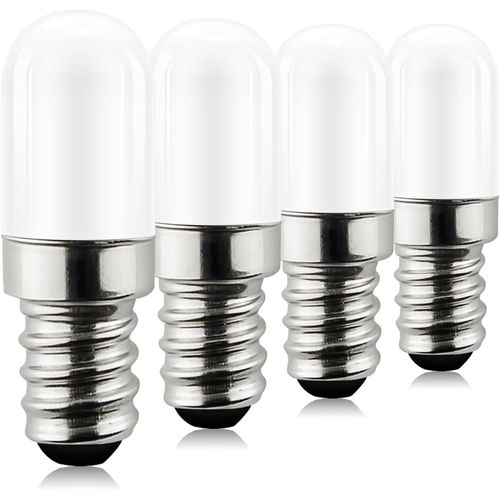 Kal-Lampe Led Pour Réfrigérateur, 1.5w Ampoule E14 Remplacement Pour 15w Ampoule Halogène Blanc Chaud 3000k, 135 Lumens,Pour Lampe De Sel,Ampoule Led Pour Réfrigérateur 4 Pièces