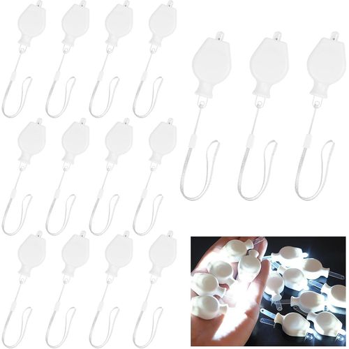 Kal-Led Ballons Lampes, 15pcs Mini Lampe De Lanterne, Led Pour Lanterne Papier Alimenté Par Pile, Ampoules Led Décoration De Fête, Convient Pour Halloween, Noël, Mariage, Fête(Lumière Blanche)