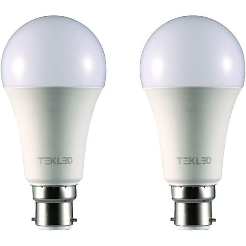 Kal-® Ampoules Led A60 | Culot À Baïonnette B22 | Économie D'énergie 12 W Ampoule À Incandescence 60 W | 4000 K À Intensité Variable 1020 Lm | Lot De 2 | Blanc Froid