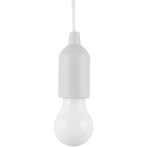 Kal-Ampoule Led Avec Cordon De Tirage, Fonctionne Avec Piles, Lanterne Portable À Suspendre Pour Intérieur Ou Extérieur, Maison, Mariage, Urgence, Camping, Décoration, Fête De Jardin (Blanc)