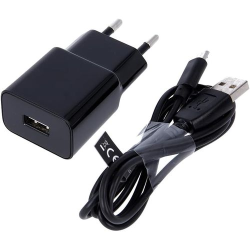 KAL-Chargeur Usb A Mxtc-1 Noir - Adaptateur Usb Avec 1A Puissance Et Cable Micro Usb 1M Inclus - Adaptateur Secteur Fiable Et Compact Pour Téléphones Portables Haut-Parleurs Et Appareils Anciens