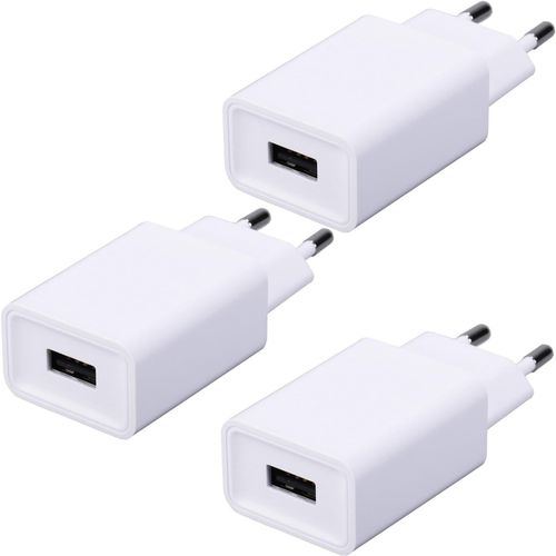 Kal- Pack Adaptateur Prise Usb, 5v/2a Chargeur Secteur Compatible Avec Lecteur Ebook/Jouet/Écouteurs/Led Lights/Monitoring/Teléfonos Móviles