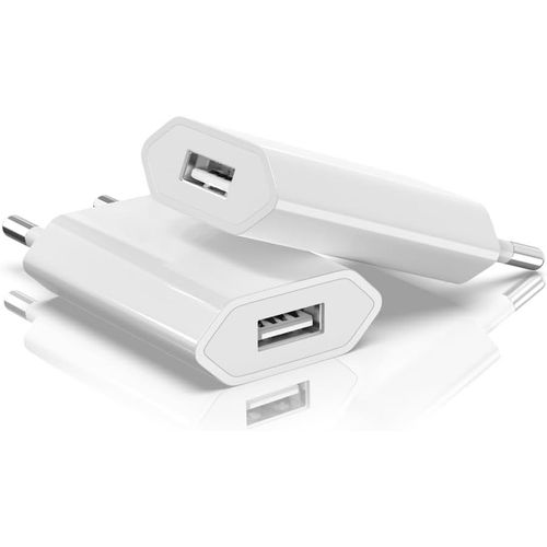 KAL-Prise Usb Secteur, (2 Pack) Embout Adaptateur Usb Charguer Pour I Phone, Samsung, Xiaomi, Smartphones, Iwatch, Tablet, Mp3, Caméra, Power Bank, Universel, 5V 1A, Non Câble