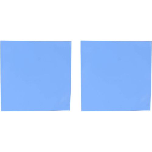 KAL-Lot De 2 100X100X1.5Mm Pad Thermique Pour Processeur, Conductibilité Thermique Silicone Feuille Isolation Pâte Gap Filler Dissipateur Thermique De Refroidissement Coussinets