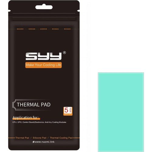 KAL-Pad Thermique, 80X40X1Mm, Résistant Aux Hautes Températures Et Non Conducteur, Thermal Pad En Silicone Pour Dissipateur Thermique/Gpu/Cpu/Led