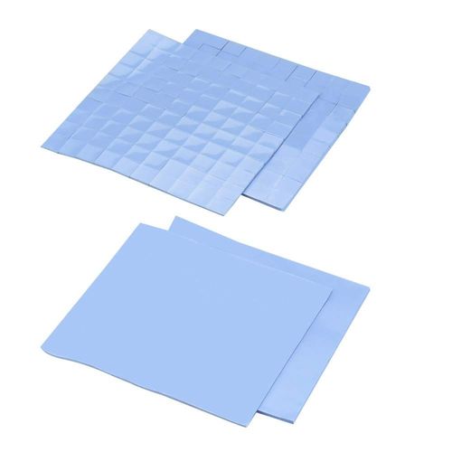 Kal-Feuilles Pad Thermique Cpu, Pad Thermique En Silicone 10 * 10 * 0.1cm Et 10 * 10 * 0.2cm Silicone Conducteur Thermique Pad Thermique Ps4 Pour Gpu/Cpu/Vga/Ic/Led Réduire Travail Température