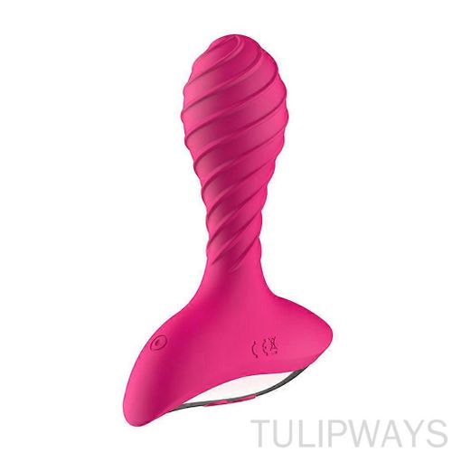 Vibromasseur Prostate Mixte, Bâton Massage Silicone Lisse, Stimulateur Anal Télécommande Rouge