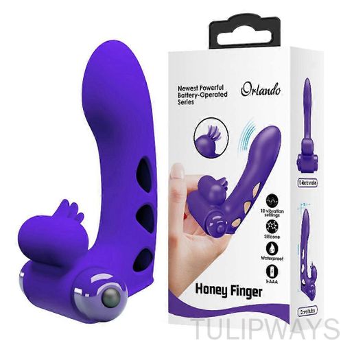 Mini Vibromasseur Doigt, Stimulateur Point G, Clitoris, Violet, Jouet Sexuel Femme