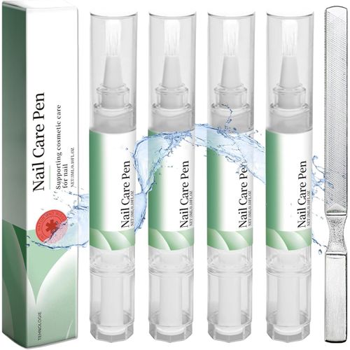 Kal-Pièces Nail Care Pen, Avec Lime À Ongles, Stylo De Soins Des Ongles, Enrichi En Huile D'amande Douce/Huile De Graines De Jojoba/Huile Coco/Huile Olive 