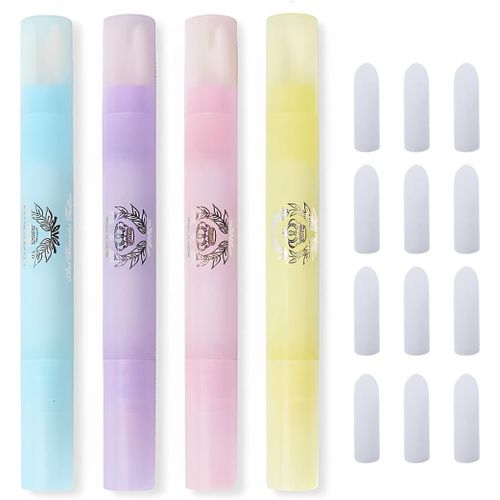 Kal-Pièces Stylos Correcteurs De Vernis À Ongles Avec 12 Pointes De Rechange Outil De Manucure Pour Effacer Les Bavures De Vernis 