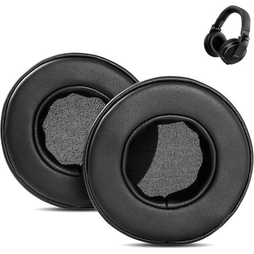 KAL-Coussinets D'Oreille Compatible Avec Pioneer Hdj-X5 Hdj-X7 Dj Hdj-X10 Headphones Coussinets D'Oreille De Rechange En Cuir Protéiné Doux Et Mousse À Mémoire De Forme