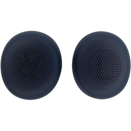 KAL-Coussinets D'Oreille Pour Jabra Evolve2 65/Elite 45H Casque, Oreillette De Remplacement Pour Jabra Elite 45H/Evolve2 65 Casque, Cuir Souple (Bleu)