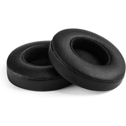 KAL-Paire Coussinets Compatible Avec Casque Beats Solo 2 Solo 3 Wireless Bluetooth Avec Cuir De Protéine Et Mousse À Mémoire (Noir)