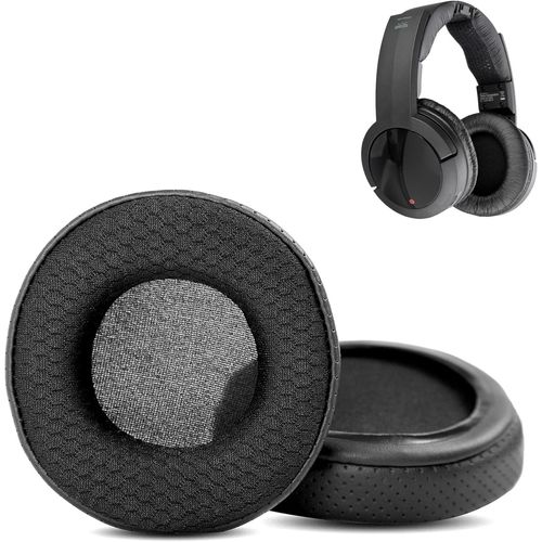 KAL-Coussinets Compatibles Avec Sony Mdr-Rf865R Rf865Rk Mdr-Rf6500 Rf6500 Mdr Rf 6500 Casques Coussinets De Remplacement (Cuir Respirant/Tissu Durable Et Mousse À Mémoire)