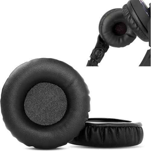 KAL-Coussinets Compatibles Avec Pioneer Hdj500 Hdj 500 Hdj-0 Casques Coussinets De Remplacement (Cuir De Protéine/Mousse À Mémoire)