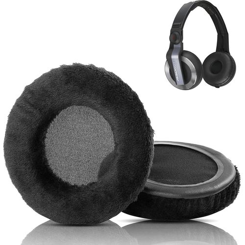 KAL-Coussinets De Remplacement Compatibles Avec Le Casque Pioneer Hdj500/Hdj 500/Hdj-0, Coussinets D'Oreilles En Tissu Doux Et Mousse Haute Densité.