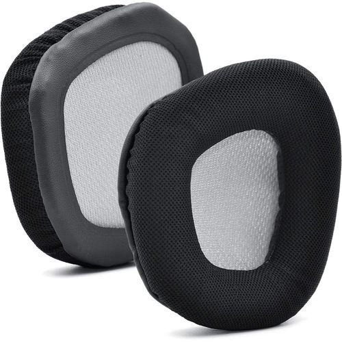 KAL-Void Rgb Coussinets De Rechange Compatibles Avec Casque De Jeu Corsair Void Rgb Elite Usb De Qualité Supérieure, Mousse Antibruit Haute Densité (Noir Et Gris)
