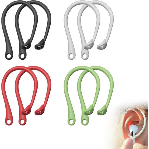 KAL-Paires De Crochets D'Oreille Anti-Perte En Silicone Compatibles Avec Pro 3 & 2 & 1, Pour Le Sport, La Course À Pied, Les Activités D'Exerciceboucle