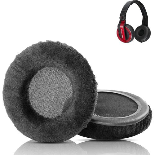 KAL-Coussinets De Remplacement En Tissu Doux Compatibles Avec Pioneer Hdj500 Hdj 500 Hdj-0 Casque Coussins (Tissu Doux/Mousse Haute Densité)