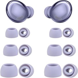 KAL-Lot De 6 Paires D'Embouts De Rechange Pour Galaxy Buds Pro -En Silicone Antidérapant -Compatible Avec Samsung Galaxy Buds Pro Sm-R190 -Bouchons D'Oreille Antibruit Avec Filtre (S/M/L)