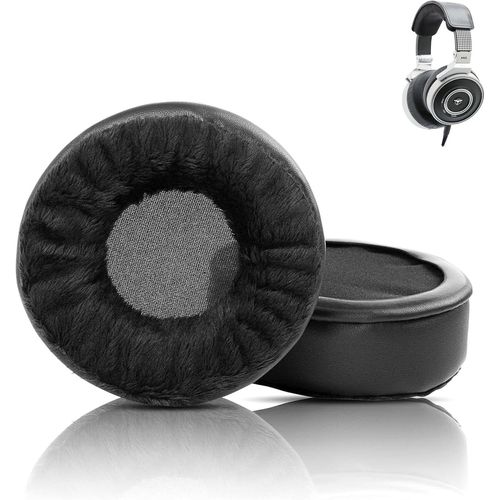 KAL-Coussinets D'Oreilles En Tissu Doux De Rechange Compatibles Avec Le Casque Dj Akg K267 Tiesto Reference (Tissu Doux/Mousse À Haute Densité)