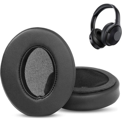 KAL-Coussinets D'Oreille Compatible Avec Mpow H17 Headphone Coussinets D'Oreille De Rechange En Cuir Protéiné Doux Et Mousse À Mémoire De Forme