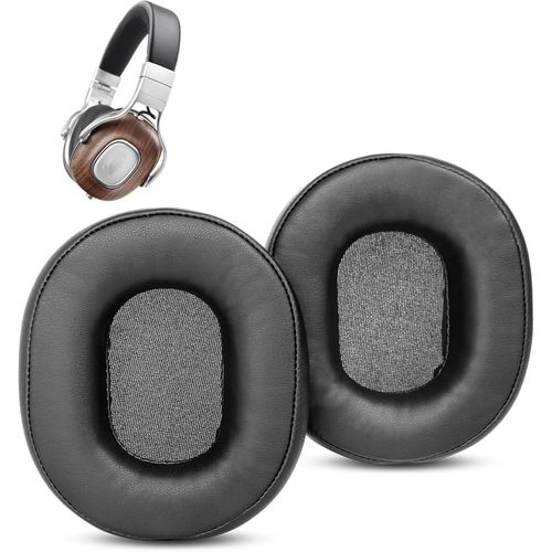 KAL-Coussinets De Remplacement Compatible Avec Denon Ah-Mm400 Headphone Coussinets D'Oreille En Cuir Protéiné Plus Doux/Mousse À Mémoire De Forme
