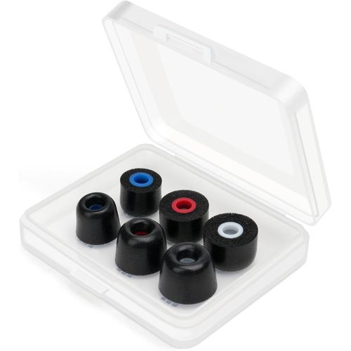 KAL-Coussinets D'Oreille En Mousse À Mémoire De Forme, Coussinets D'Oreille De Rechange En Silicone, Coussinets D'Oreille, Isolation Phonique De Qualité, Pour Casque D'Écoute (3 Paires, S/M/L)